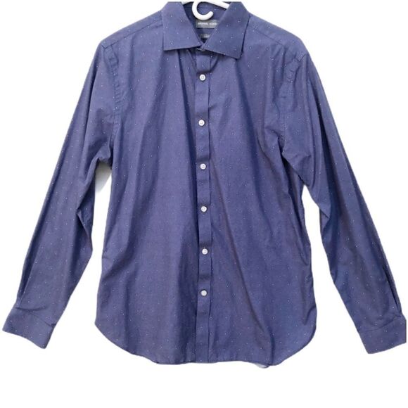 MICHAEL KORS SHIRT Blue/white polka dot Sl… - Picture 1 of 5